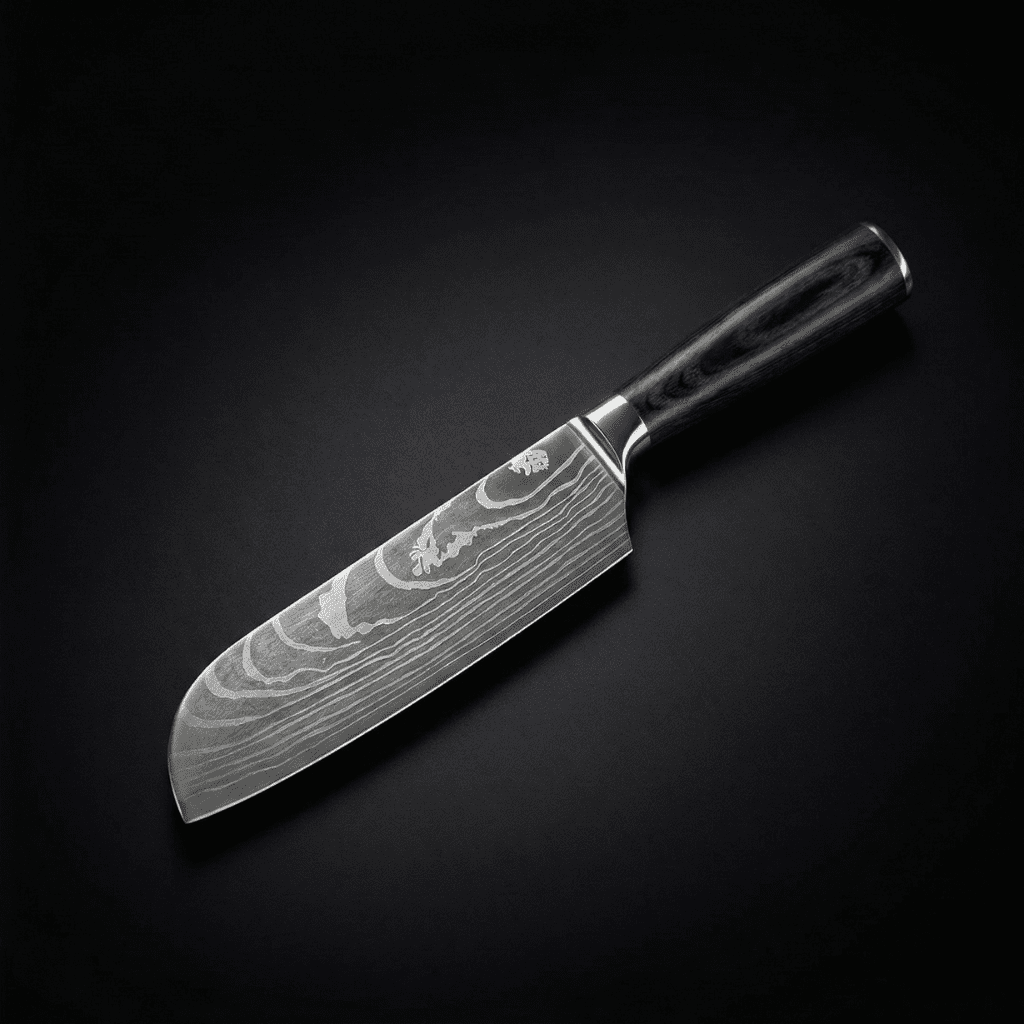Japanese-Style Santoku Knife – 6.7 inch (17 cm) Compact Blade