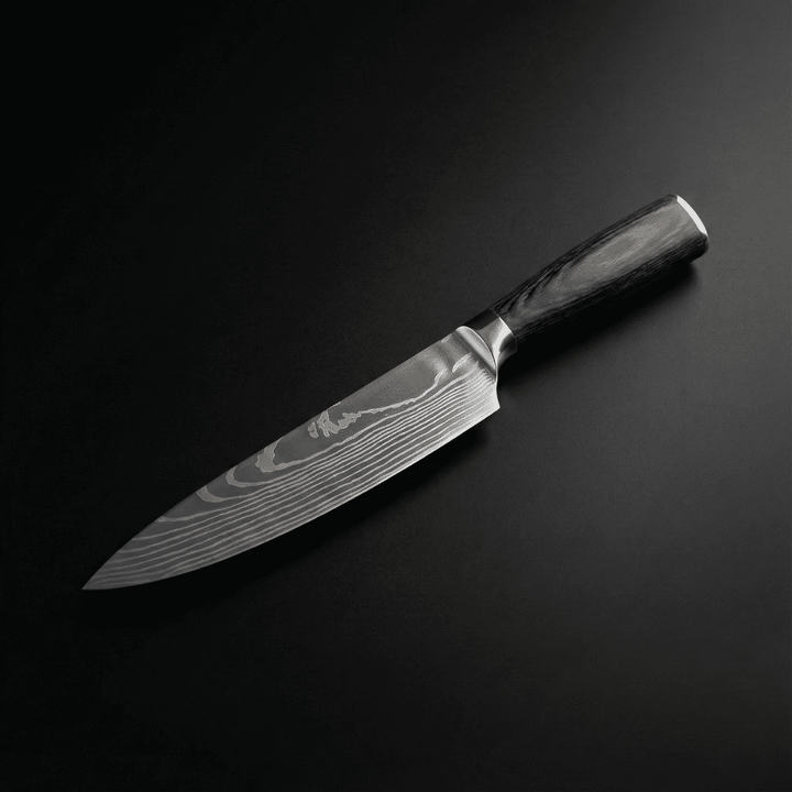 Japanese Style Chef Knife Layered Steel Blade 20.5 cm