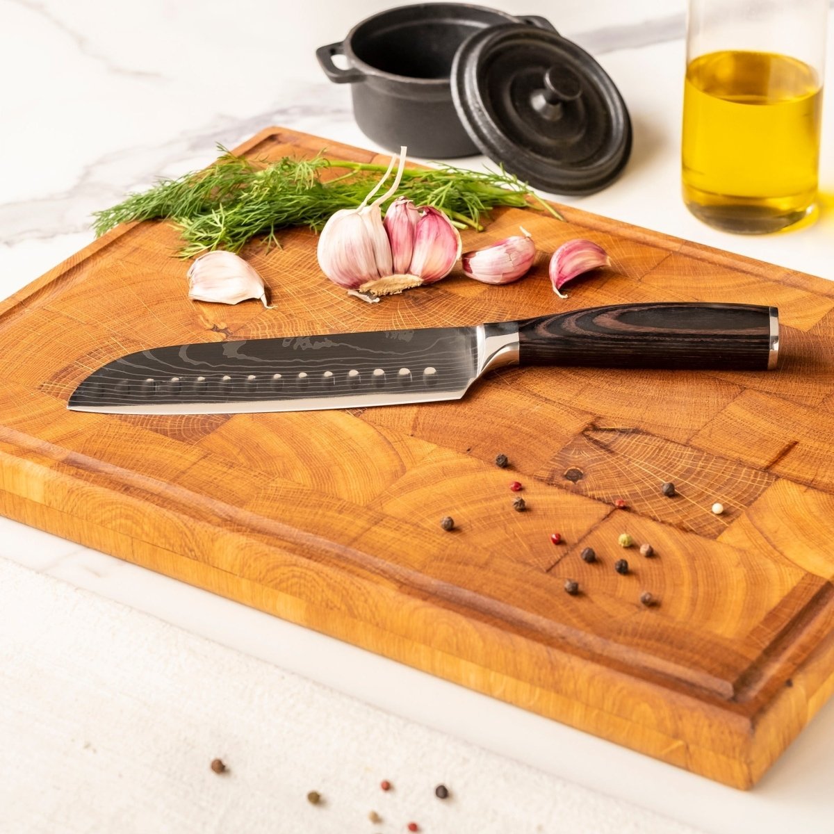 Japanese Style Knife Set | Layered Steel 3 Piece Kitchen Knife Set