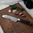 Japanese-Style Hammered Santoku Knife – 7.1 inches (18 cm) Precision Blade