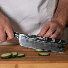 Japanese Damascus Knife Set – 8-Piece Balanced Profile
