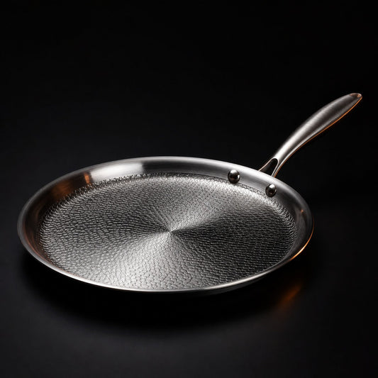 Hand-Hammered Titanium Crêpe Pan