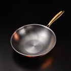 Hand-Hammered Titanium Wok Pan with Flat Base | Limited Edition