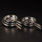 Hand-Hammered Titanium Frying Pan Bundle with 2 Lids (5 Sizes, 8–12 Inch)