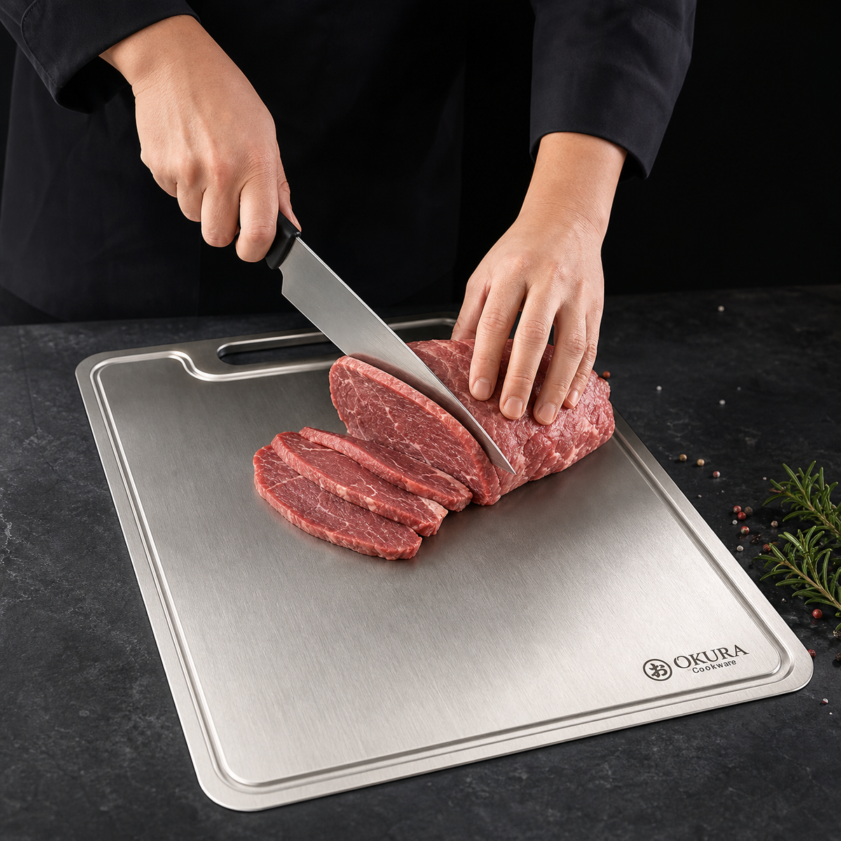 Pure Titanium Cutting Board - PFAS Free