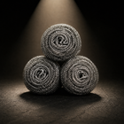 Titanium Pan Scrubbers | Rust-Proof Cleaning Coils (Set of 3)