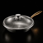 Hand-Hammered Titanium Wok Pan with Flat Base | Limited Edition