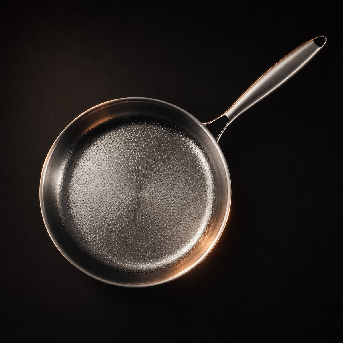Hand-Hammered Titanium Pan - 3-piece set