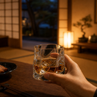 Japanese Edo Kiriko Crystal Whisky Glass