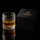 Japanese Edo Kiriko Chamvin-Cut Crystal Whisky Glass