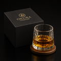 Japanese Chamvin-Cut Crystal Whisky Glass