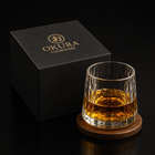 Japanese Chamvin-Cut Crystal Whisky Glass