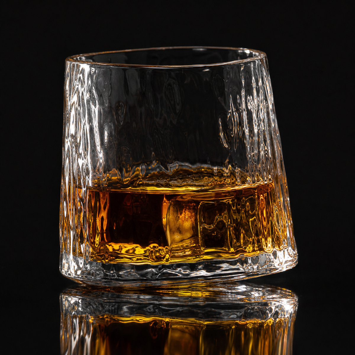 Japanese Chamvin-Cut Crystal Whisky Glass