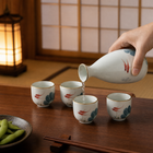 Japanese Goldfish Ceramic Sake Set