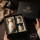 Japanese Sakura Ceramic Sake Flagon Sets