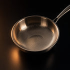 Hand-Hammered Titanium Wok Pan with Flat Base