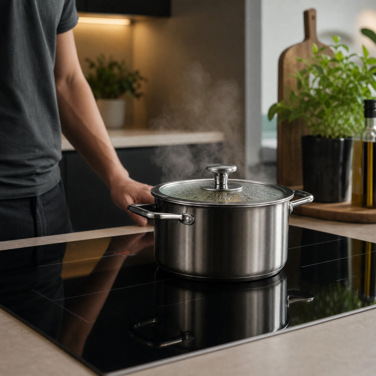 Titanium Cooking Pot with Lid