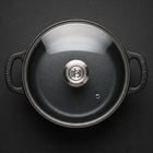 Cast Iron Casserole Pan with Glass Lid