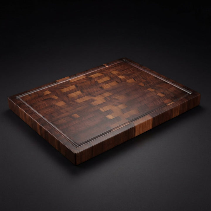 Solid Walnut Cutting Board Uncoated Hardwood Board for Chopping and Serving