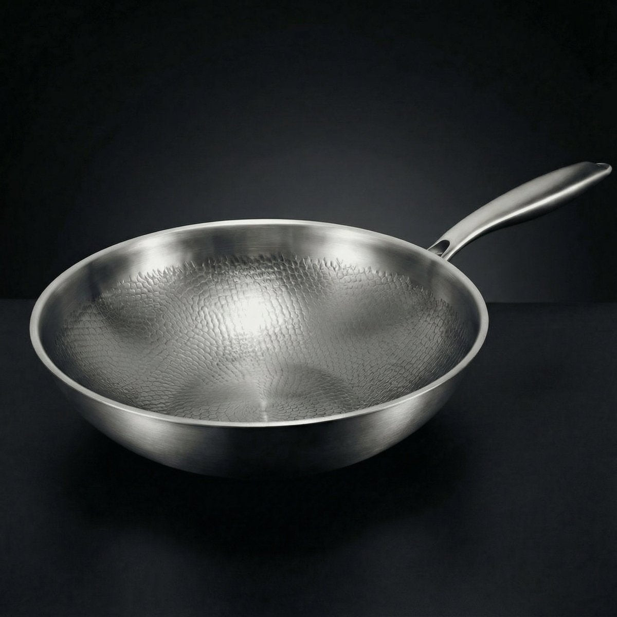 Hand-Hammered Titanium Family Set: 4 Pans & Utensils