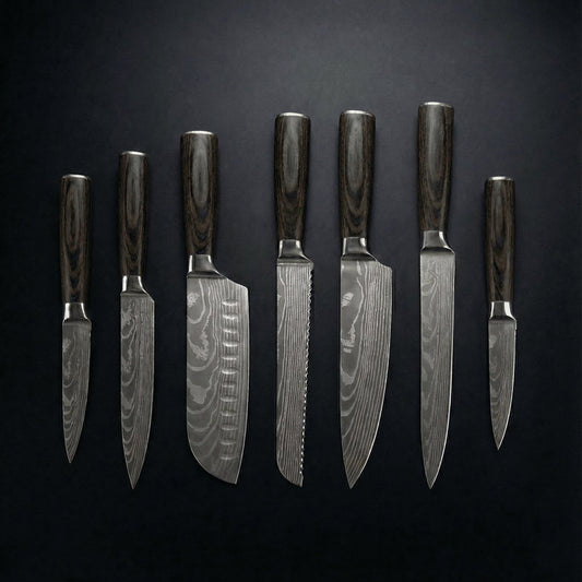 Japanese-Style Knife Set – Precision Collection (7-Piece Set)