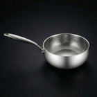 Hand-Hammered Titanium Pan & Sauté Set with Walnut Board and Utensils